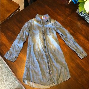 Girls denim dress